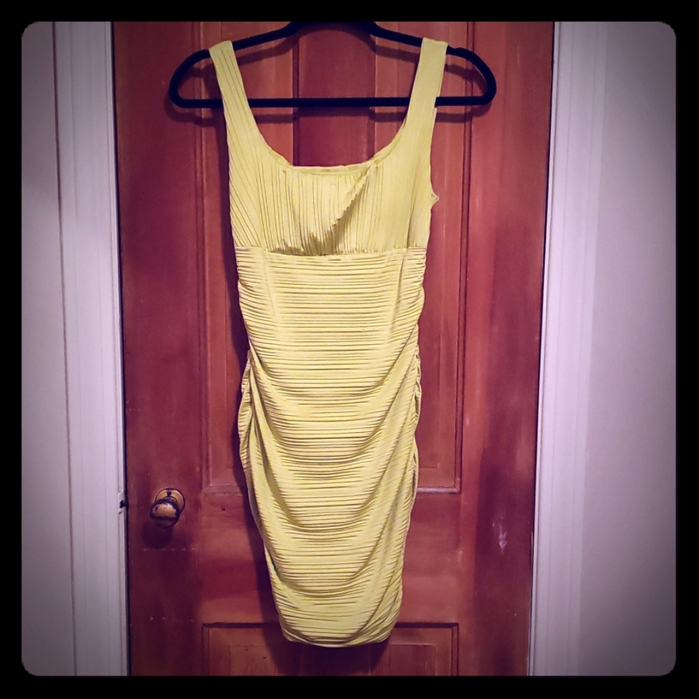 Arden B neon green dress